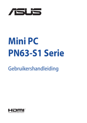 ASus PN63-S1 Series Gebruikershandleiding