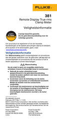 Fluke 381 Gebruikershandleiding