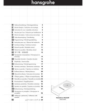 Hansgrohe Raindance Rainfall 28433 Series Gebruiksaanwijzing