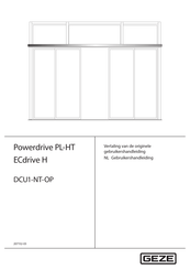 GEZE ECdrive H Gebruikershandleiding