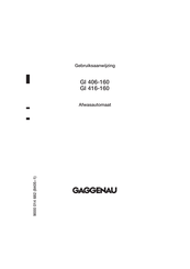 Gaggenau GI 406-160 Gebruiksaanwijzing