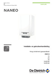 De Dietrich Easylife Naneo EMC-S 34/39 MI Installatie- En Gebruikershandleiding