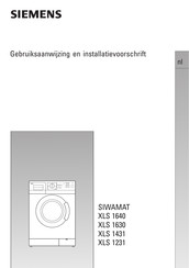 Siemens SIWAMAT XLS 1231 Gebruiksaanwijzing En Installatievoorschrift