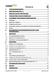 Powerplus POWXG6130 Gebruikershandleiding