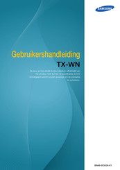 Samsung TX-WN Gebruikershandleiding