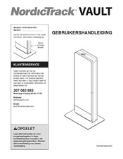 NordicTrack NTB15019-INT.1 Gebruikershandleiding