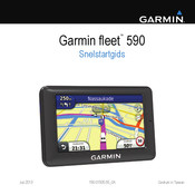 Garmin fleet 590 Snelstartgids