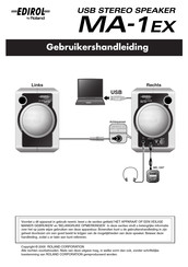 Roland EDIROL MA-1EX Gebruikershandleiding