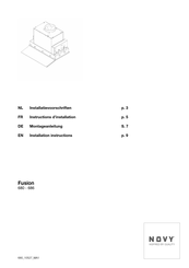 Novy Fusion 680 Installatievoorschriften