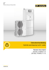 REMEHA Hera 200 BSL HYBRID 4.5 Gebruikershandleiding