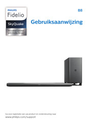 Philips Fidelio SkyQuake B8/12 Gebruiksaanwijzing