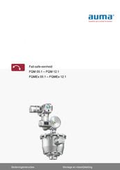 AUMA FQM 05.1 Bedieningsinstructies