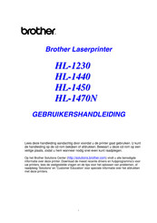 Brother HL-1440 Gebruikershandleiding