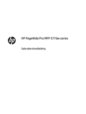 HP PageWide Pro MFP 577dw Series Gebruikershandleiding