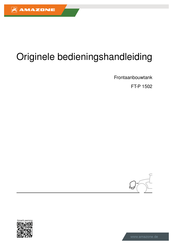 Amazone FT-P 1502 Originele Bedieningshandleiding