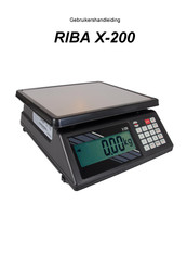 RIBA X-200 Gebruikershandleiding