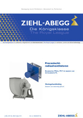 ZIEHL-ABEGG PRdry Series Montagehandleiding