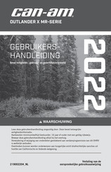 BRP Can-Am Traxter X mr 2022 Series Gebruikershandleiding