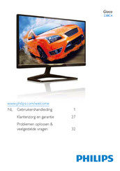 Philips Gioco 238C4QHSN/00 Gebruikershandleiding