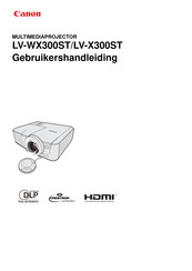 Canon LV-WX300ST Gebruikershandleiding