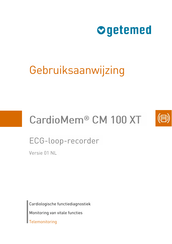 getemed CardioMem CM 100 XT Gebruiksaanwijzing