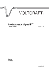 VOLTCRAFT BT-3 Handleiding