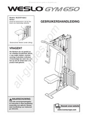 Weslo GYM 650 Gebruikershandleiding