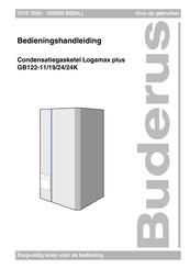 Buderus Logamax plus GB122-24 Bedieningshandleiding