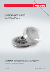 Miele M 6262 TC Gebruiksaanwijzing