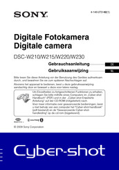 Sony DSC-W220 Gebruiksaanwijzing