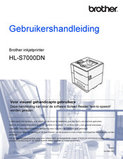 Brother HL-S7000DN Gebruikershandleiding