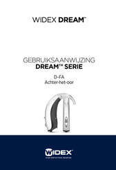 Widex DREAM D-FA Gebruiksaanwijzing