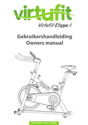 VirtuFit Etappe 1 Spinningfiets Gebruikershandleiding