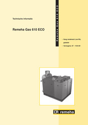 REMEHA Gas 610 ECO Technische Documentatie