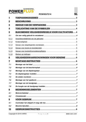 Powerplus POWXG7214 Gebruiksaanwijzing