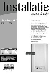 AWB Thermomaster HR 22G Installatievoorschrift