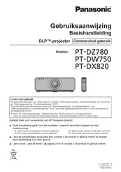 Panasonic PT-DZ780 Gebruiksaanwijzing