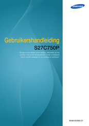 Samsung S27C750P Gebruikershandleiding