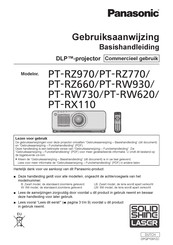 Panasonic PT-RW730 Gebruiksaanwijzing