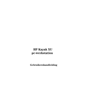 HP Kayak XU Series Gebruikershandleiding