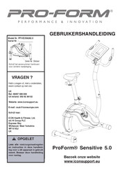 Pro-Form PFIVEX56282.0 Gebruikershandleiding