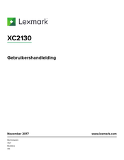 Lexmark XC2130 Gebruikershandleiding