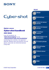 Sony Cyber-shot DSC-W200 Handboek