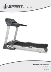 Spirit Fitness XT-385 Gebruikershandleiding