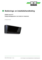 REMKO ATY 356 Bedienings- En Installatiehandleiding