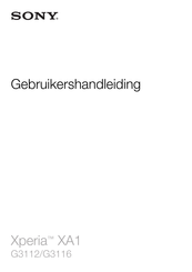 Sony G3112 Gebruikershandleiding