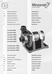 Messner eco-Tec2 7500 Gebruiksaanwijzing