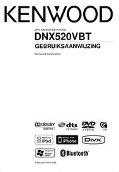 Kenwood DNX520VBT Gebruiksaanwijzing