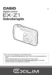 Casio Exilim EX-Z1 Gebruikersgids