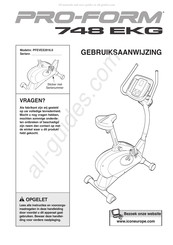 Pro-Form 748 EKG Gebruiksaanwijzing